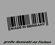 MADE IN GERMANY Barcode Auto JDM FUN Aufkleber Tuning Deutschland Sticker EAN