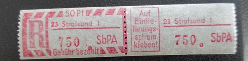 Ddr einschreibemarke - (#687),