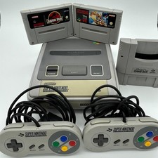Nintendo SNES Konsole mit Kabeln, Controller, 2 Spielen & Super Game Boy