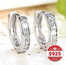 Paar S925 Sterling Silber 12