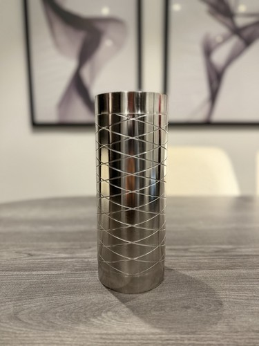 Vintage edelstahl vase - vintage,