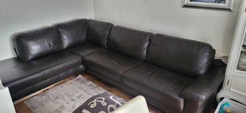 Leder sofa eck - leder,
