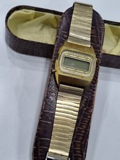 Zentra Savoy Vintage Digital Watch 70er Jahre Rarität Goldfarbend Armbanduhr Uhr