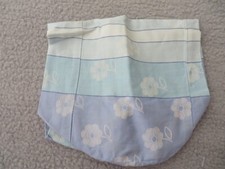 Bezug für Nackenrolle, 37 cm lang, 47 cm Umfang, Blautöne, Baumwolle (0378)