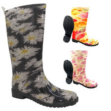 W.K. Tex Gummistiefel Damen-Regenstiefel PVC Sohle Wasserdicht