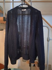Jacke, Häkeljacke, Strickjacke, Langarm, dunkelblau  Größe 50/52  XXL, neuwertig