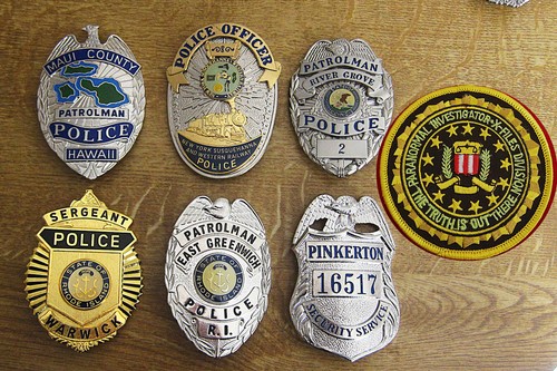 Obsolete police badges - obsolete,