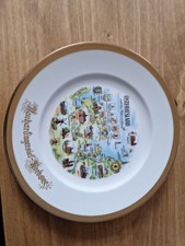 Wand Teller Sammler Goldrand