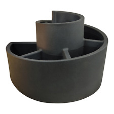 Kräuterspirale XXL Kräuterschnecke Kräuterbeet Kunststoff anthrazit 80x50x64cm