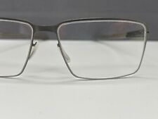 ic Berlin Brille Herren Damen grau graphite eckig Jens K. groß L XL NP:499€