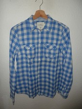 Blaukariertes Hemd von H&M LOGG Größe 38 blau kariert Bluse Damen