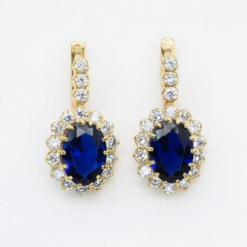 Ovalschliff blauer - ct,
