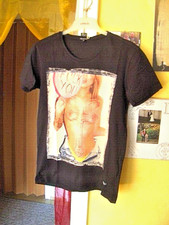 RED BRIDGE: 9 STÜCK  SEHR AUSGEFALLENE T-SHIRTS  SCHWARZ  RIESIGES BRUSTBILD M