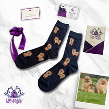 POMERANIAN DOG FUN SOCKEN UNISEX ONE SIZE FIT UK ERWACHSENE SCHUHGRÖSSE 5 - 11 EU 38-46
