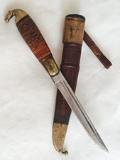 IISAKKI JÄRVENPÄÄ KAUHAVA FINLAND PFERDEKOPFMESSER PUUKKO ANTIK C-STAHL