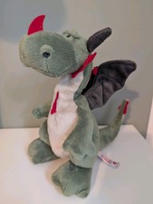 NICI DRACHE grün rot grau DINO Dinosaurier Plüsch 22 cm groß