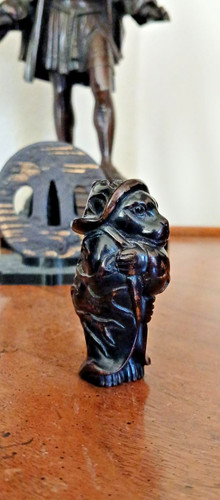 Netsuke tanuki waschbär hund - tanuki,