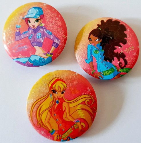 Winx club ansteckbuttons - club,