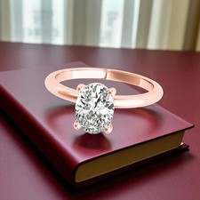 18 K Rotgold Verlobungsring