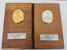 2x Bundeswehr Auszeichnungen - Garnison Offizier - 1 und 2 Platz - 1974