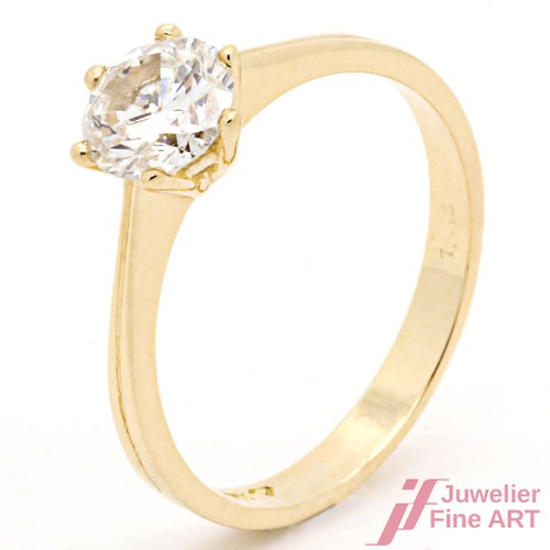 Ring 750 gelbgold - ring, diamant