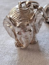 Silber 925 Schlüsselanhänger schwer massiv Elefant TOP Einzelstück