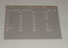 Microfich Ersatzteilkatalog Fantic Motor Trial 125.1 - 201 Stand 10/1985