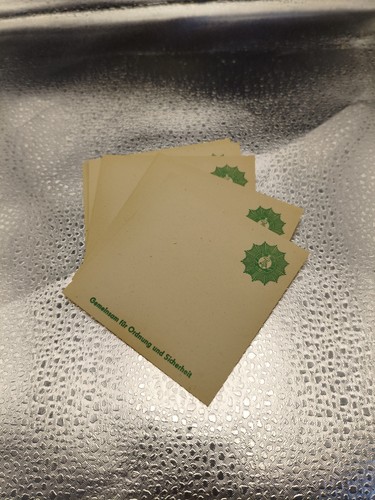 Ddr volkspolizei notizzettel - ddr,