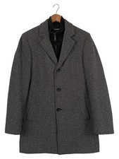 S.OLIVER Damen Wollmantel Gr. 46/3XL Grau Klassisch Elegant