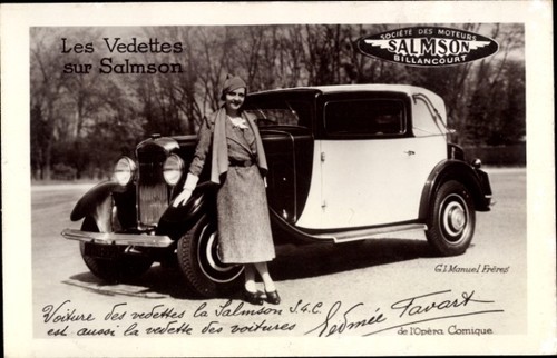 Werbung auto salmson - werbung,,