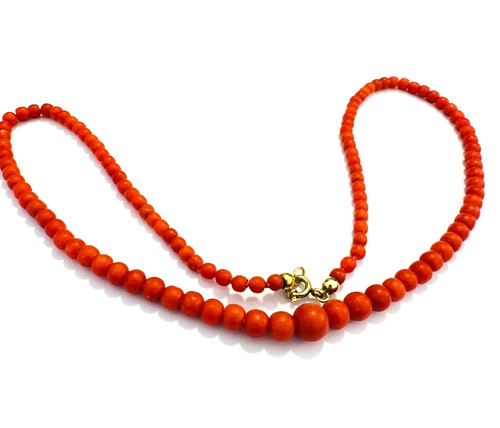 Vintage korallenkette - vintage,