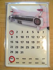 CADILLAC Blechkalender 20cm x