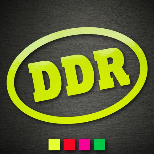 13220 ddr aufkleber - ddr, 73x110mm