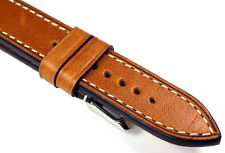 20mm XL Uhrband Vintage Retro Styl Hand Made Germany RIOS robust Leder BAND CR