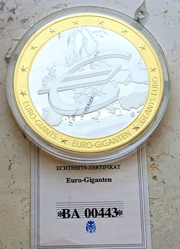 Euro giganten versilbert - euro, cu