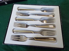 WMF Modell ONDA TITAN Gold Kuchengabeln für 6 Personen in Cromargan TOP