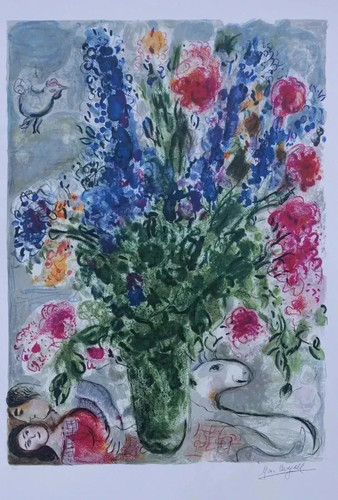 Marc chagall bouquet - chagall:,