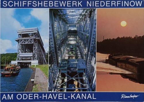 Ansichtskarte schiffshebewerk - ansichtskarte,