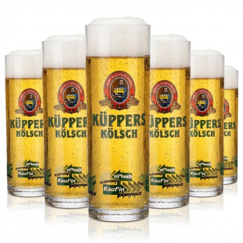Küppers kölsch bier - 6x, glas