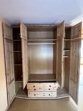 Kleiderschrank kiefer holz - kleiderschrank,