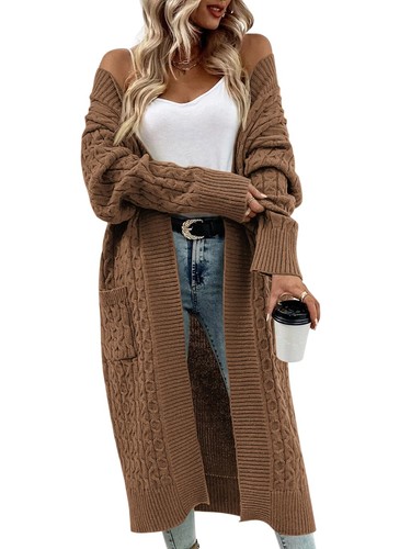 Strickjacke damen lang - strickjacke,