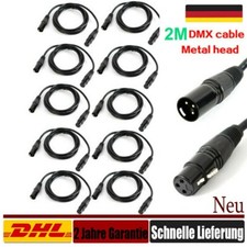 10x DMX Kabel 1m 3-Pin XLR