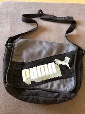 Puma Umhängetasche, Schulter Tasche schwarz/grau/weiß  Notebook, Laptop, Schule