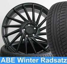 19" ABE Keskin KT17 Schwarz Winterradsatz 235/35 für MB  E-Klasse Cabrio 207