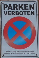 Parkplatz Schilder Parkverbot Hinweis Schild