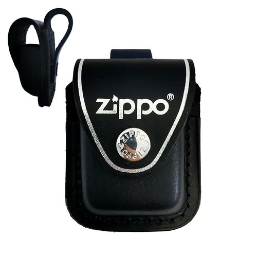 Zippo ledertasche schwarz - ledertasche,,