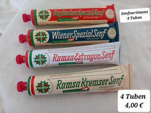 Senfsortiment 100 tube - senfsortiment, –