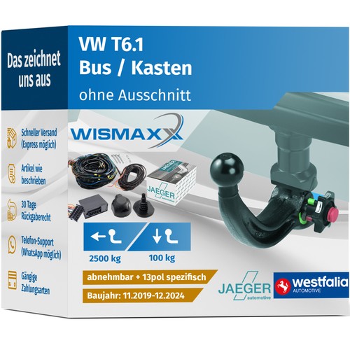 Anhängerkupplung für 1 - für, t6.1