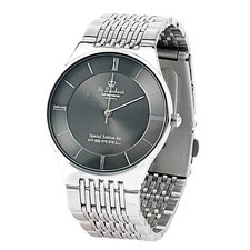 St. Leonhard Herren-Armbanduhr aus Edelstahl, spritzwassergeschützt (3 atm)