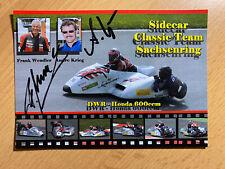 Frank Wendler Andre Krieg Autogramm handsigniert Motorrad Gespann Rennfahrer D
